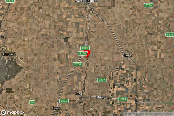 Kewell,Victoria Satellite Map