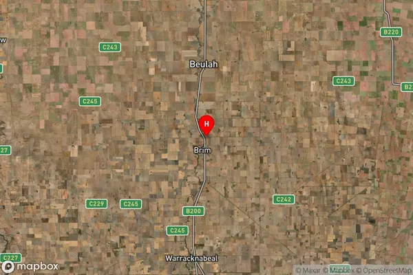 Brim,Victoria Satellite Map