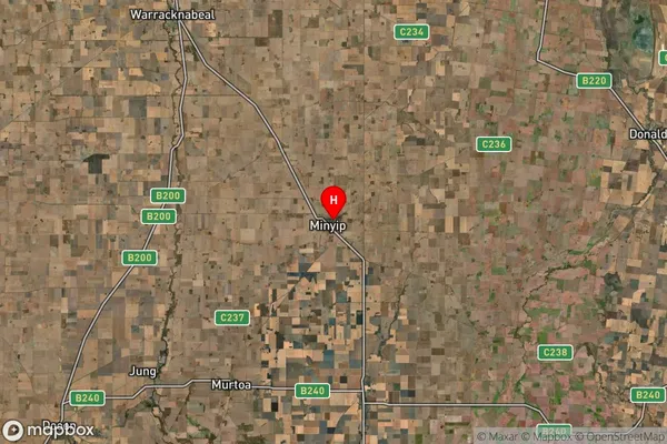 Minyip,Victoria Satellite Map