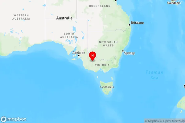 Sheep Hills,Victoria Region Map