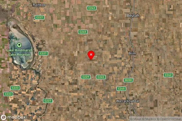 Angip,Victoria Satellite Map