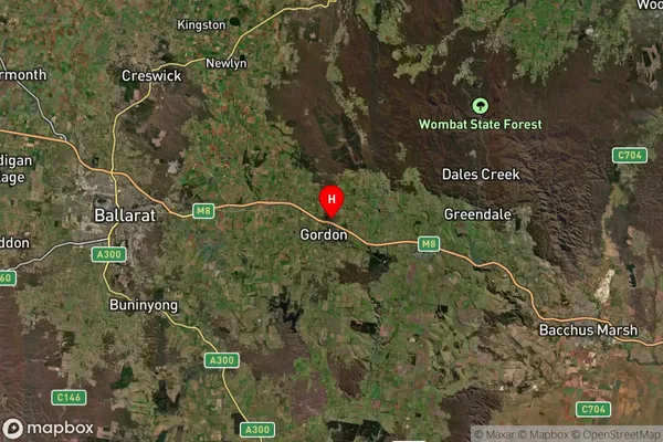 Gordon,Victoria Satellite Map