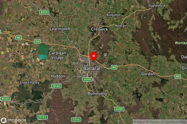 Ballarat North,Victoria Satellite Map