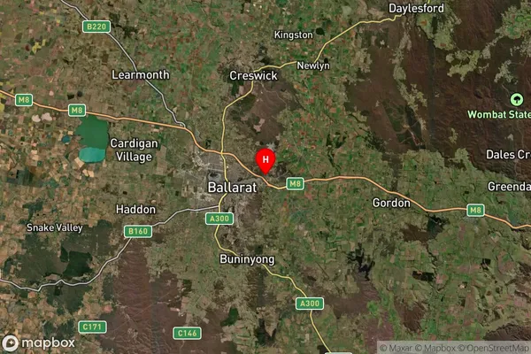 Brown Hill,Victoria Satellite Map