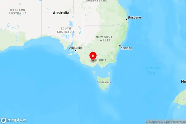 Carngham,Victoria Region Map