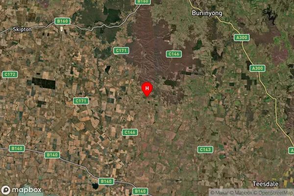 Rokewood Junction,Victoria Satellite Map