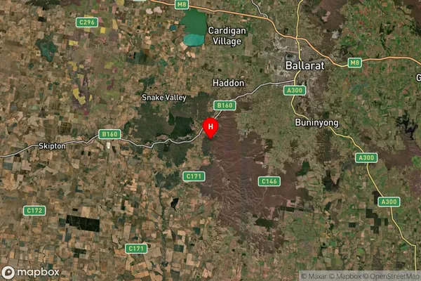 Scarsdale,Victoria Satellite Map