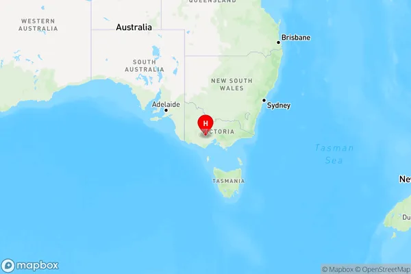 Scarsdale,Victoria Region Map