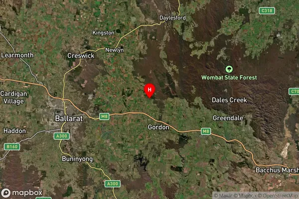 Bolwarrah,Victoria Satellite Map