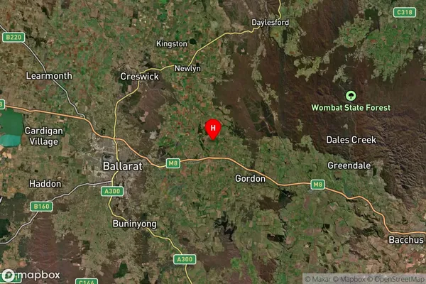 Claretown,Victoria Satellite Map