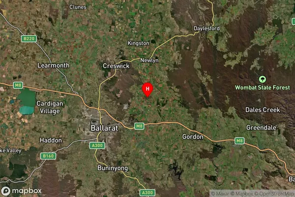 Clarkes Hill,Victoria Satellite Map