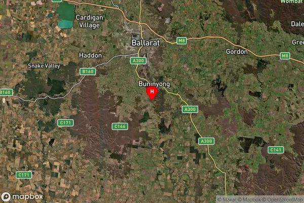 Durham Lead,Victoria Satellite Map