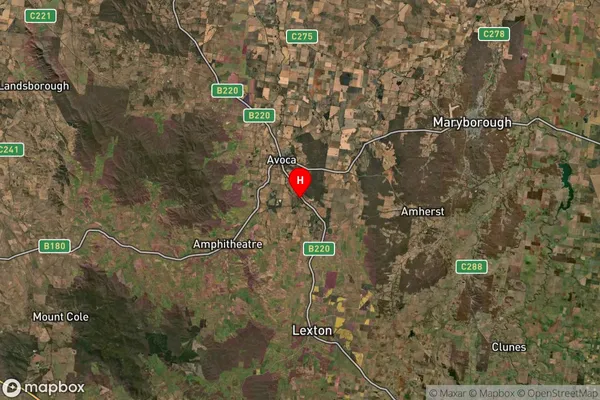 Lamplough,Victoria Satellite Map