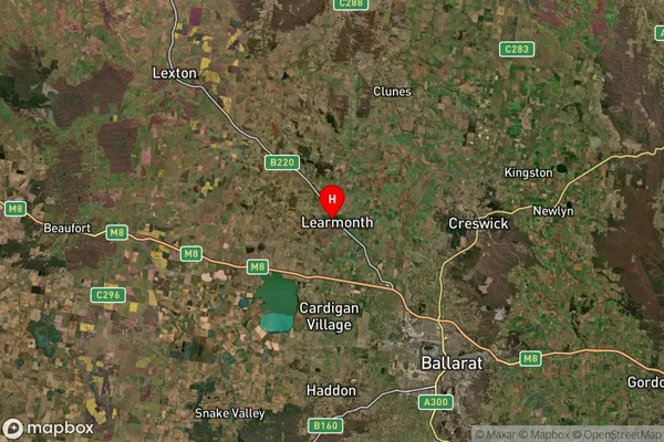 Learmonth,Victoria Satellite Map