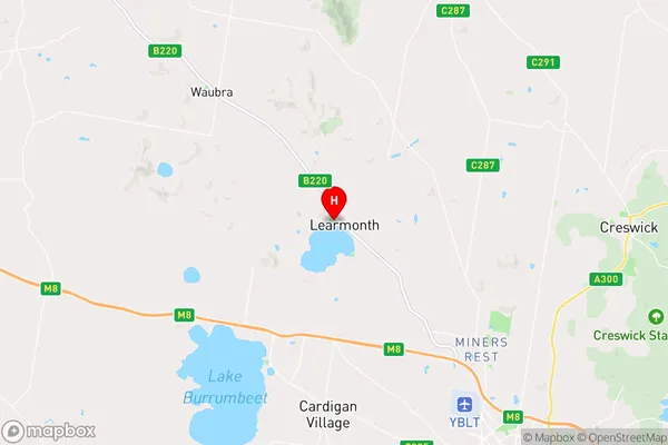 Learmonth,Victoria Area Map