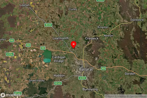 Miners Rest,Victoria Satellite Map