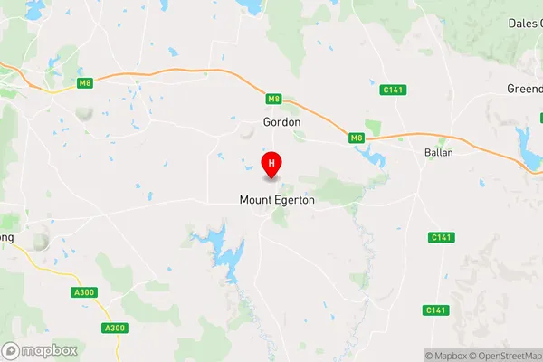 Mount Egerton,Victoria Area Map