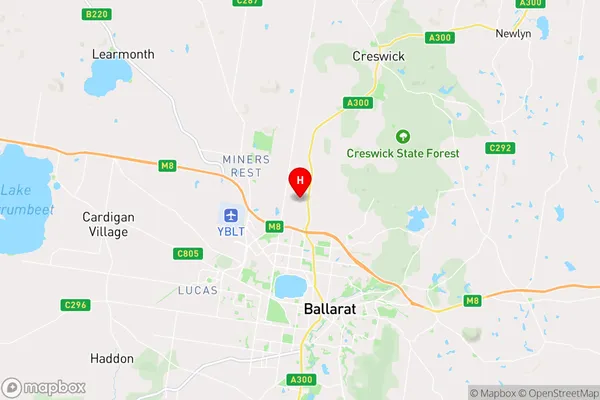 Mount Rowan,Victoria Area Map