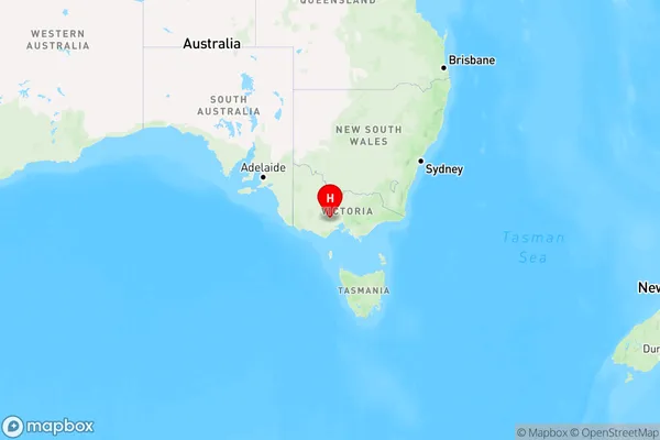 Scotsburn,Victoria Region Map