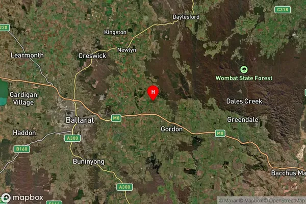 Springbank,Victoria Satellite Map