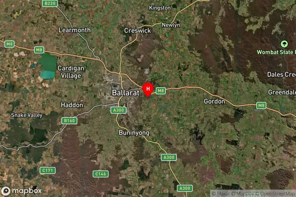 Warrenheip,Victoria Satellite Map