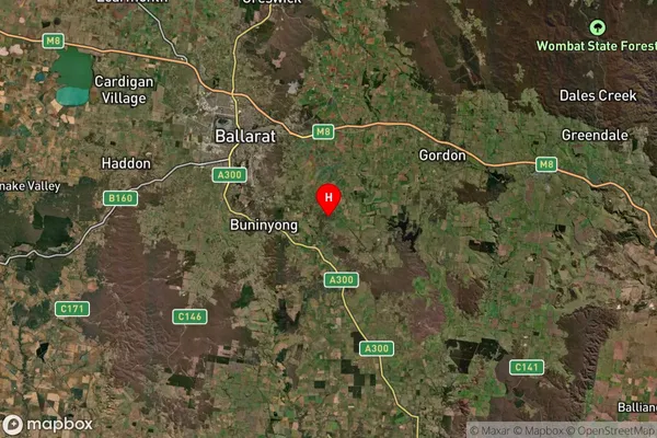 Yendon,Victoria Satellite Map