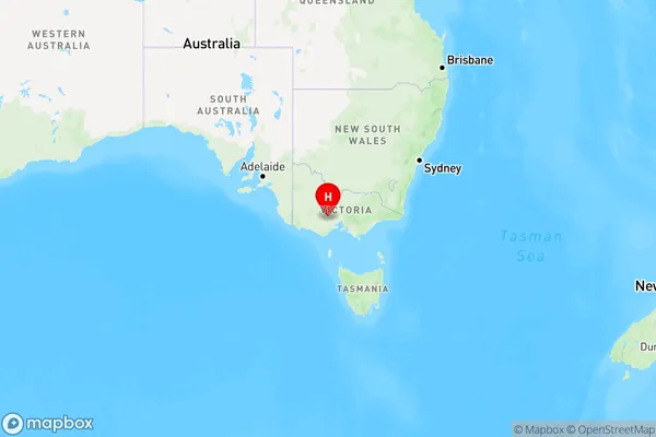 Scotsmans Lead,Victoria Region Map