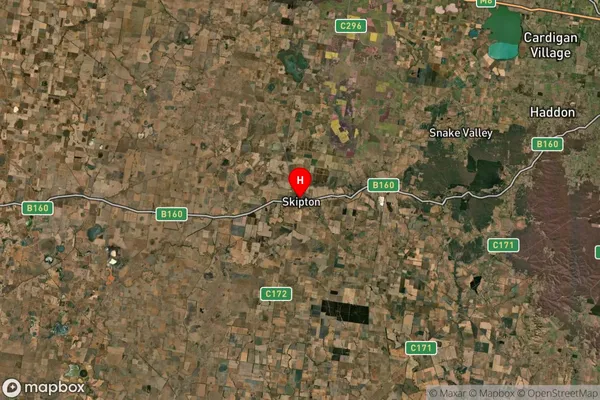 Skipton,Victoria Satellite Map