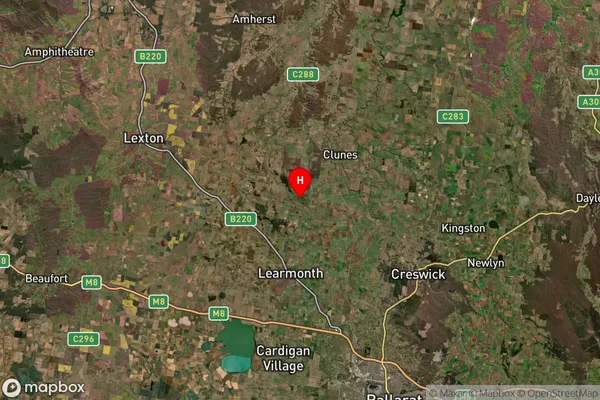 Glendaruel,Victoria Satellite Map