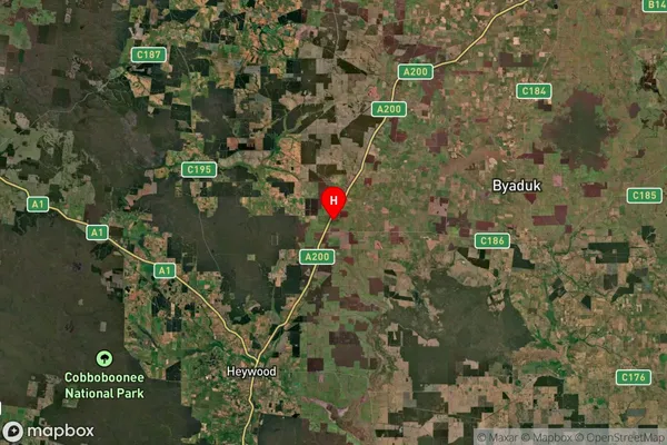 Myamyn,Victoria Satellite Map