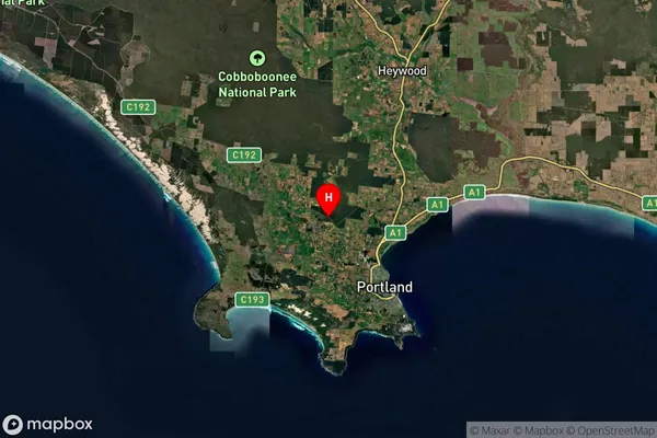 Gorae West,Victoria Satellite Map