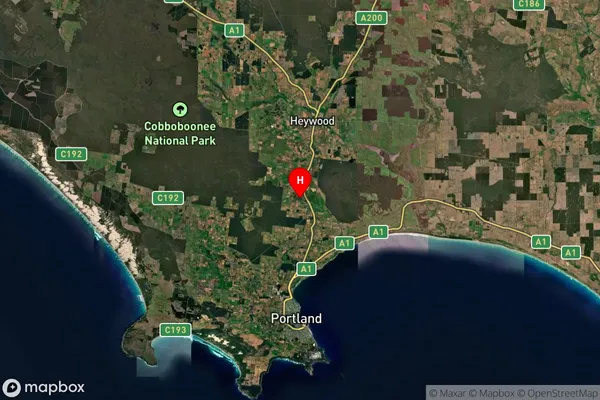 Heathmere,Victoria Satellite Map