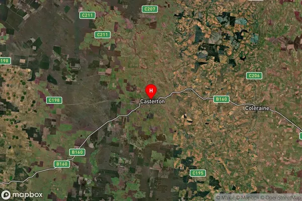 Casterton,Victoria Satellite Map