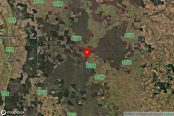 Dergholm,Victoria Satellite Map