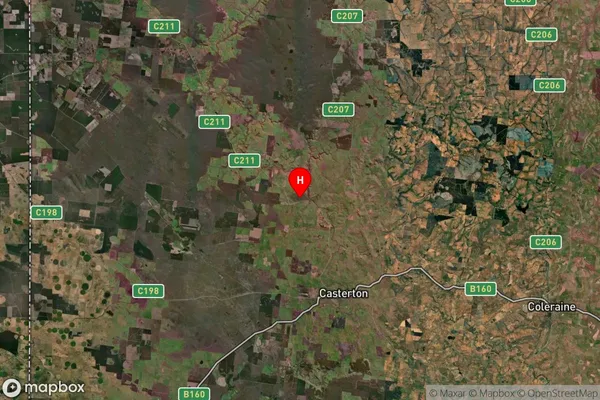 Nangeela,Victoria Satellite Map