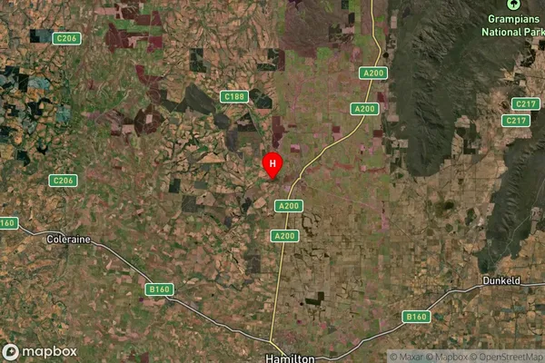 Bulart,Victoria Satellite Map