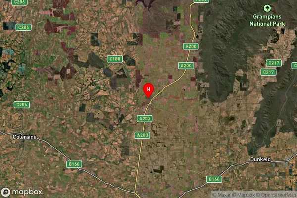 Cavendish,Victoria Satellite Map