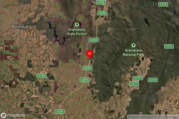 Woohlpooer,Victoria Satellite Map