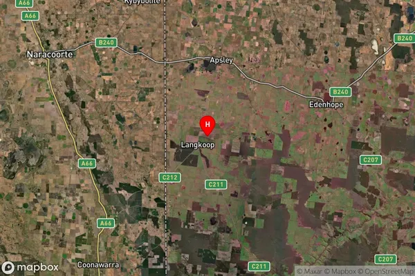 Langkoop,Victoria Satellite Map