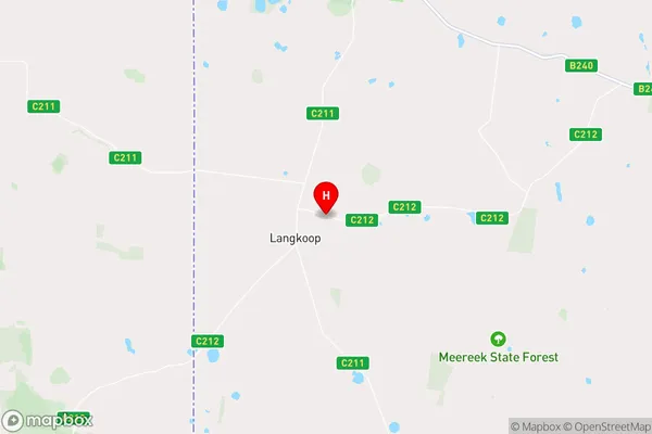 Langkoop,Victoria Area Map