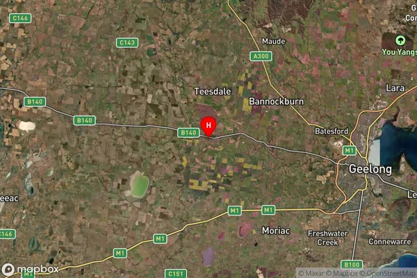 Inverleigh,Victoria Satellite Map