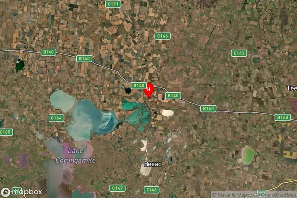 Cressy,Victoria Satellite Map