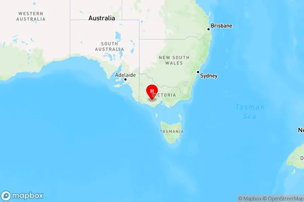 Derrinallum,Victoria Region Map