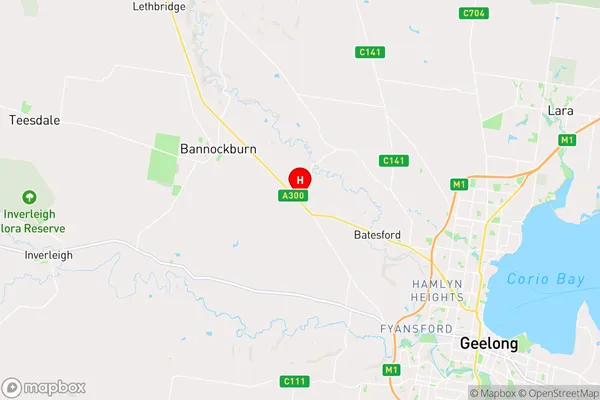 Gheringhap,Victoria Area Map