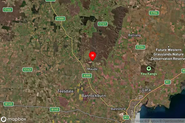 Maude,Victoria Satellite Map