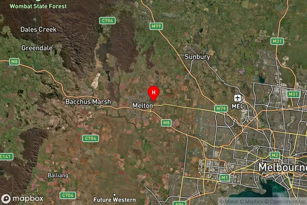 Melton,Victoria Satellite Map