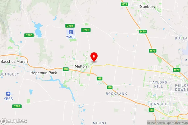 Melton,Victoria Area Map