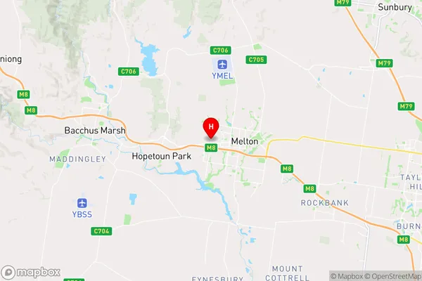 Melton West,Victoria Area Map