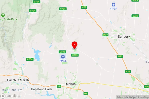 Toolern Vale,Victoria Area Map