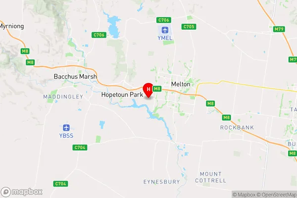 Brookfield,Victoria Area Map